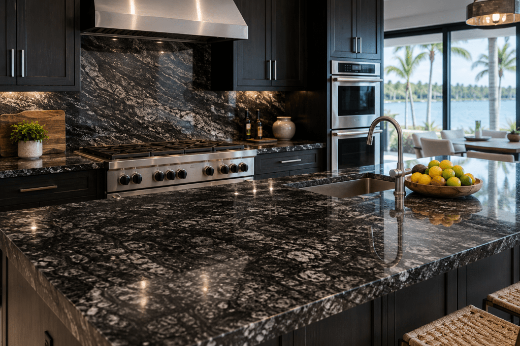quartz vs granite natural black granite countertops